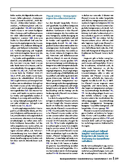 Vorschauseite 5: Gesundheitskompetenz und Gesundheitsverhalten – Einblicke in ein sich ausdifferenzierendes Forschungsund Handlungsfeld für Public Health