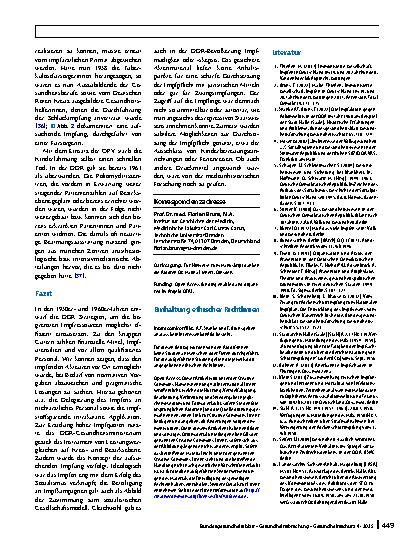 Vorschauseite 6: Immunisierung unter Knappheitsbedingungen – Norm und Praxis des Impfens in der DDR 1949 bis 1970