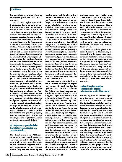 Vorschauseite 6: Digitale Lernmethoden in der Pharmazie