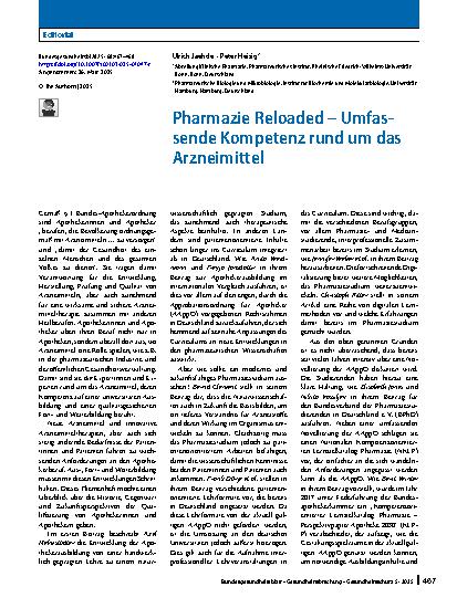 Vorschauseite 1: Pharmazie Reloaded – Umfassende Kompetenz rund um das Arzneimittel