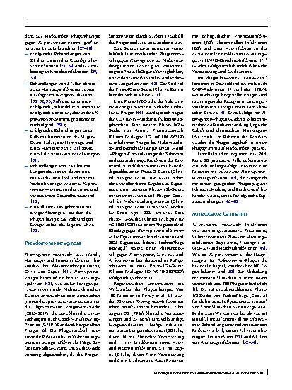 Vorschauseite 5: Potenziale der Bakteriophagentherapie in Deutschland: Evidenzlage und klinische Relevanz