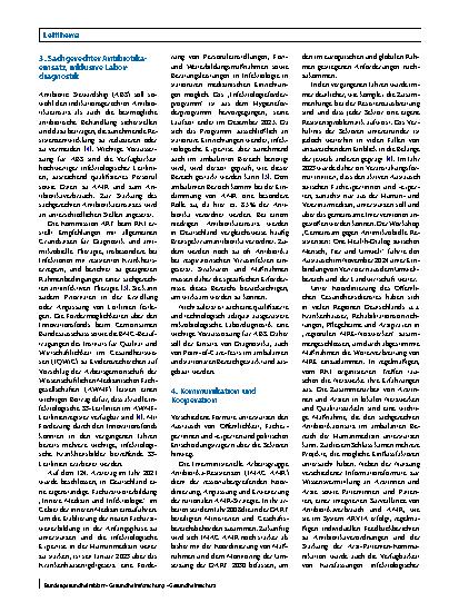 Vorschauseite 4: Strategien zur Eindämmung von Antibiotikaresistenzen in der Humanmedizin aus Sicht des Bundesministeriums für Gesundheit