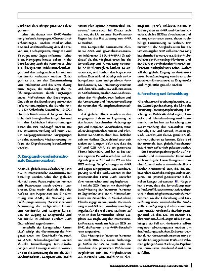 Vorschauseite 5: Strategien zur Eindämmung von Antibiotikaresistenzen in der Humanmedizin aus Sicht des Bundesministeriums für Gesundheit