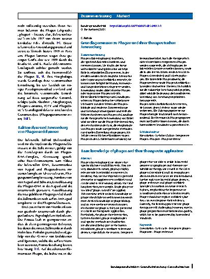 Vorschauseite 3: Grundlagenwissen zu Phagen und ihrer therapeutischen Anwendung