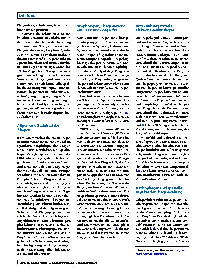 Vorschauseite 4: Grundlagenwissen zu Phagen und ihrer therapeutischen Anwendung
