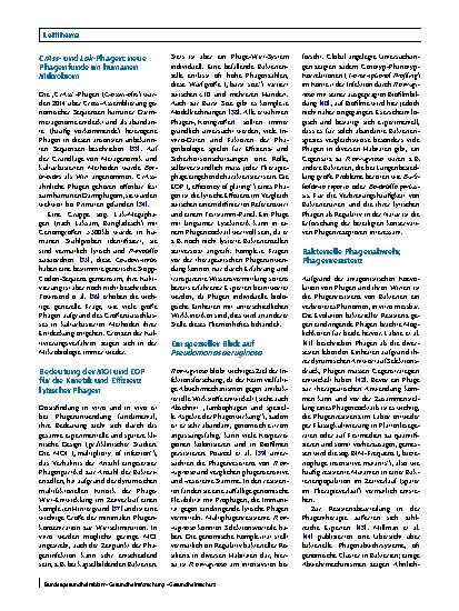 Vorschauseite 6: Grundlagenwissen zu Phagen und ihrer therapeutischen Anwendung