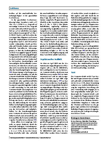 Vorschauseite 6: Phagentherapeutika und Arzneimittelrecht: Klassifikation, Herstellung, Inverkehrbringen und Anwendung