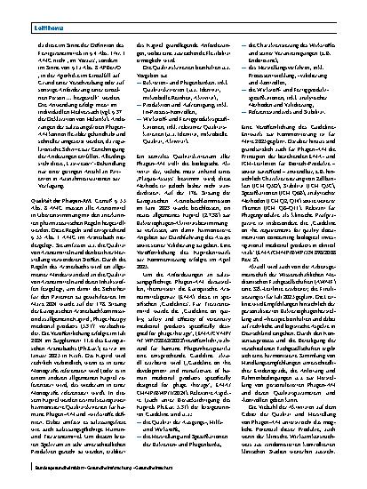 Vorschauseite 2: Regulierung von Phagenarzneimitteln: Entwicklungen, Herausforderungen und Chancen