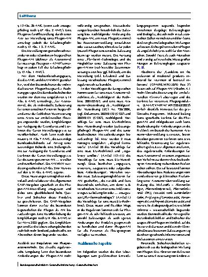 Vorschauseite 4: Regulierung von Phagenarzneimitteln: Entwicklungen, Herausforderungen und Chancen