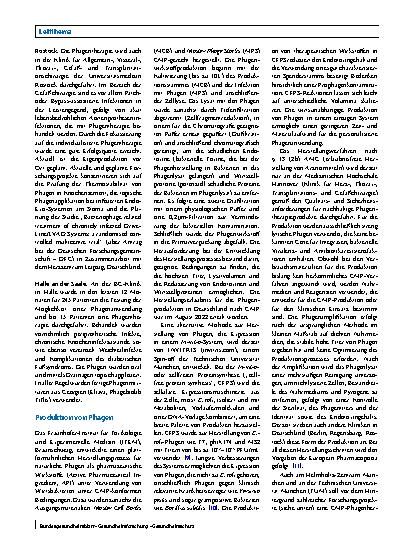 Vorschauseite 4: Phagentherapie in Deutschland – Update 2025