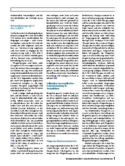 Vorschauseite 5: Kostenaspekte und erstattungsrechtliche Voraussetzungen der Phagentherapie
