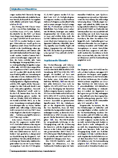 Vorschauseite 2: Point-of-Care-Tests für sexuell übertragbare Infektionen – was ist der aktuelle Stand?