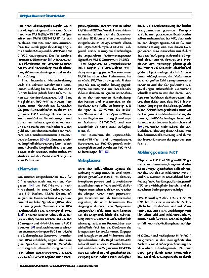 Vorschauseite 6: Point-of-Care-Tests für sexuell übertragbare Infektionen – was ist der aktuelle Stand?