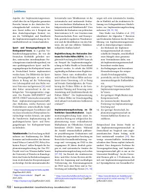 Vorschauseite 5: Stand, Einordnung und Potenzial der Implementierungswissenschaft: eine Bestandsaufnahme für Public Health in Deutschland