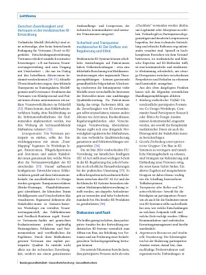 Vorschauseite 6: Partizipative Ansätze in der Entwicklung von KI-Anwendungen in der Medizin: Chancen und Herausforderungen