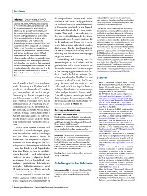Vorschauseite 6: Künstliche Intelligenz in der Gesundheitsvorsorge von Kindern und Jugendlichen – Anwendungsmöglichkeiten und Akzeptanz