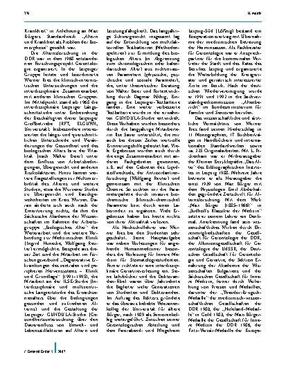 Vorschauseite 2: Professor Dr. med. habil. Werner Ries zum Gedenken