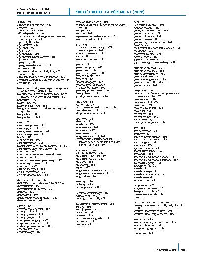 Vorschauseite 1: Subject index to volume 41 (2008)