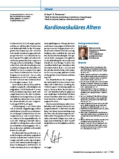 Vorschauseite 1: Kardiovaskuläres Altern