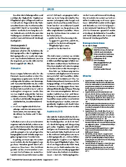 Vorschauseite 6: Die Longitudinal-Urban-Cohort-Ageing-Studie (LUCAS)