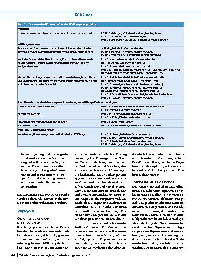 Vorschauseite 4: Multimorbidität und erfolgreiches Altern