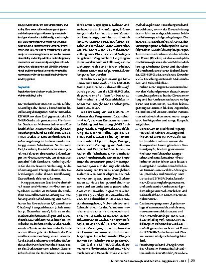 Vorschauseite 3: Der Forschungsverbund ESTHER-net