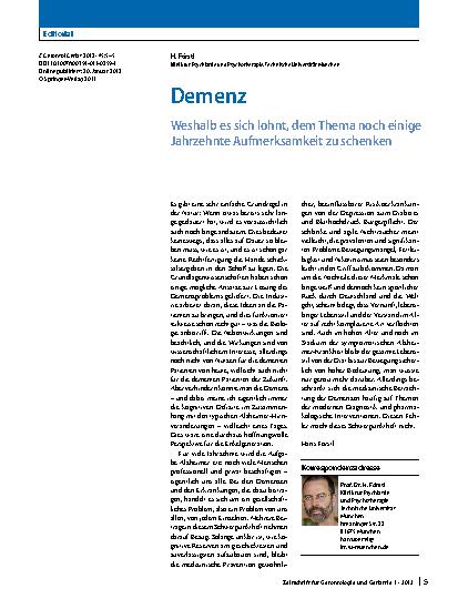 Vorschauseite 1: Demenz
