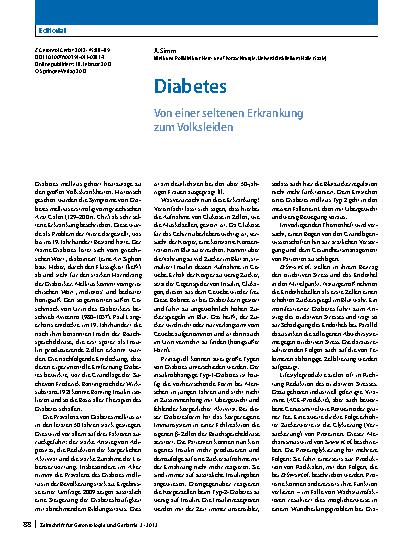 Vorschauseite 1: Diabetes