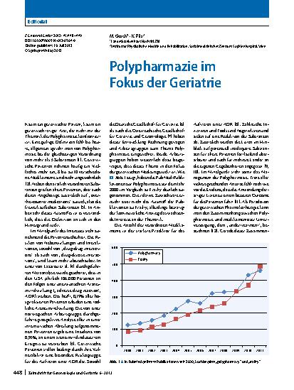 Vorschauseite 1: Polypharmazie im Fokus der Geriatrie