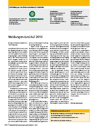 Vorschauseite 1: Mitteilungen des BV Geriatrie