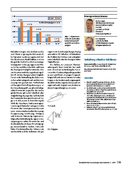 Vorschauseite 2: Das perioperative Management der geriatrischen Patienten