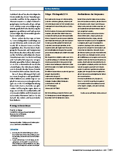 Vorschauseite 2: Altern und Klimawandel