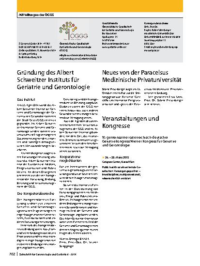 Vorschauseite 1: Mitteilungen der ÖGGG