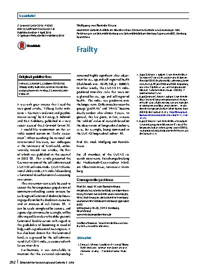 Vorschauseite 1: Frailty