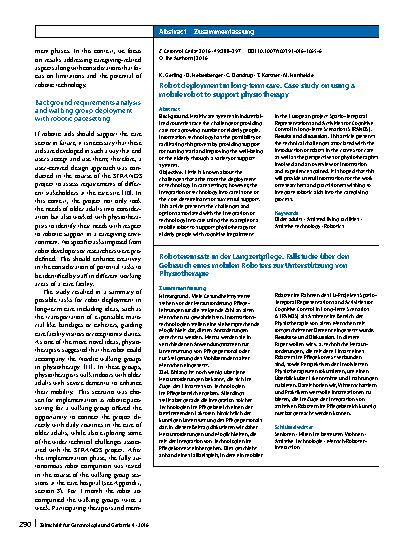 Vorschauseite 3: Robot deployment in long-term care