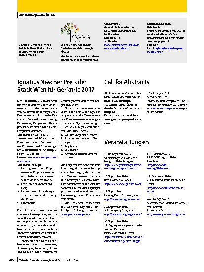Vorschauseite 1: Mitteilungen der ÖGGG