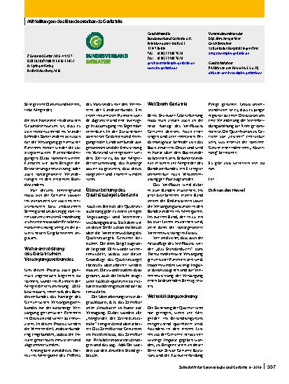 Vorschauseite 1: Mitteilungen des Bundesverbands Geriatrie