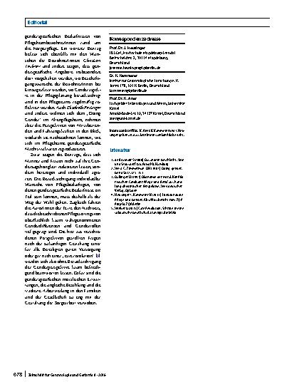 Vorschauseite 2: Gender und Pflege