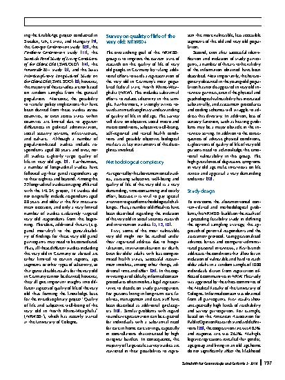 Vorschauseite 5: Quality of life of the very old