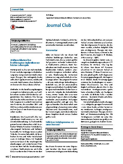 Vorschauseite 1: Journal Club