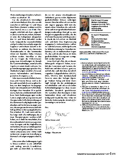 Vorschauseite 3: Demenz als interdisziplinäres Thema von Alter(n)swissenschaft und Alter(n)smedizin
