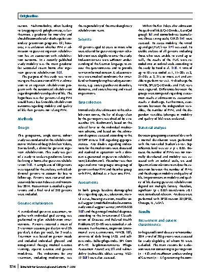 Vorschauseite 2: Association of potentially inappropriate medications with outcomes of inpatient geriatric rehabilitation