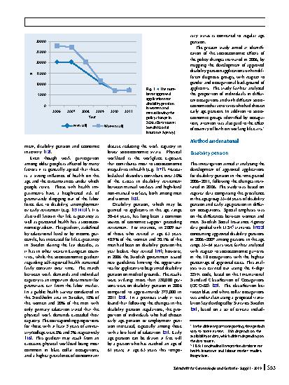 Vorschauseite 2: Social inequality in working life expectancy in Sweden