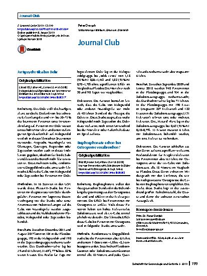 Vorschauseite 1: Journal Club