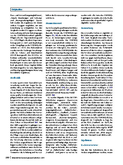 Vorschauseite 2: Psychosoziale Belastungen und Beanspruchungen in der Altenpflege: Vergleich zwischen Pflegekräften mit und ohne Migrationshintergrund