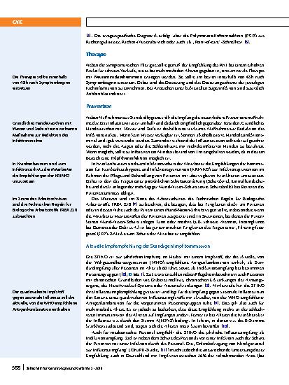 Vorschauseite 4: Influenza: besondere Aspekte im höheren Lebensalter
