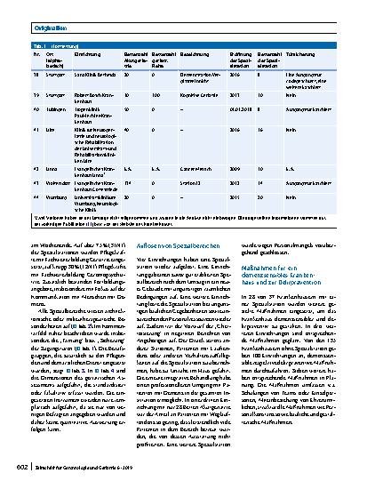 Vorschauseite 5: Spezialstationen für Patienten mit kognitiver Einschränkung
