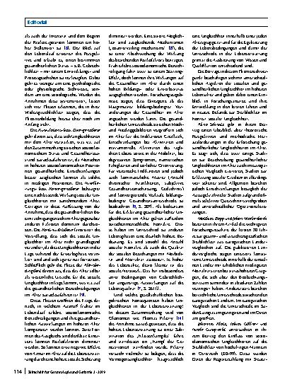 Vorschauseite 2: Soziale Bedingungen von Gesundheit im Alter