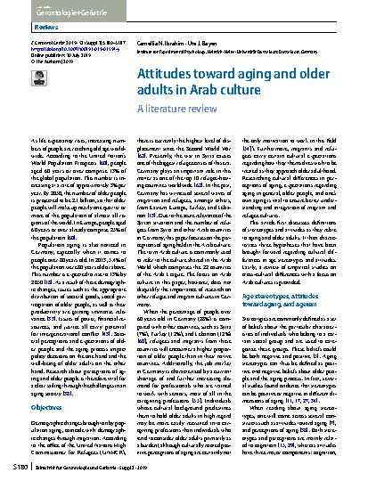 Vorschauseite 1: Attitudes toward aging and older adults in Arab culture