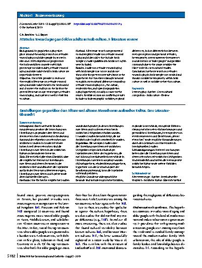 Vorschauseite 3: Attitudes toward aging and older adults in Arab culture